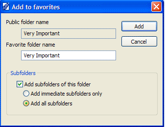 Adicionando à janela de favoritos (Office 2007)